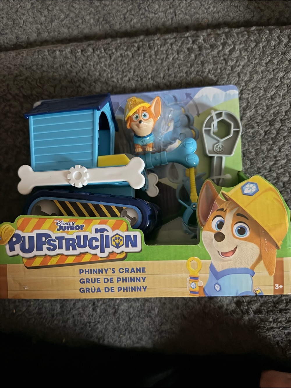 Disney Pupstruction Phinny Crane Toy - Blue & Yellow